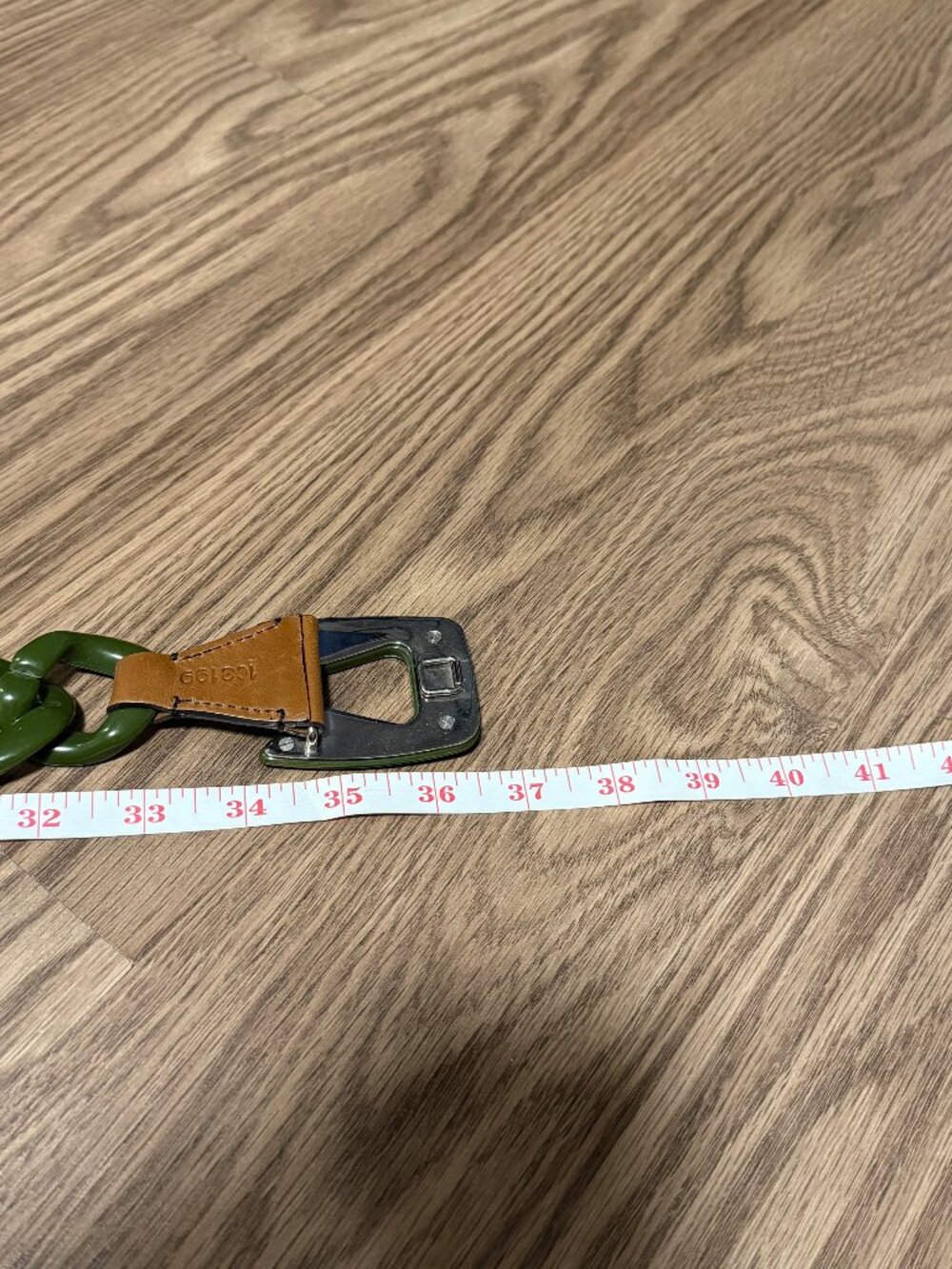 Vintage Prada Belt Green Size 85/34 - Picture 9 of 11